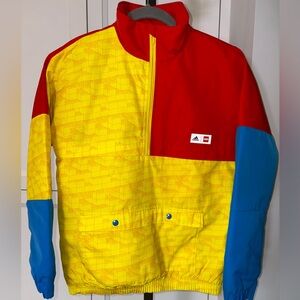 Adidas x LEGO Half Zip Windbreaker Poly Fill Front Pocket Novelty Youth Medium